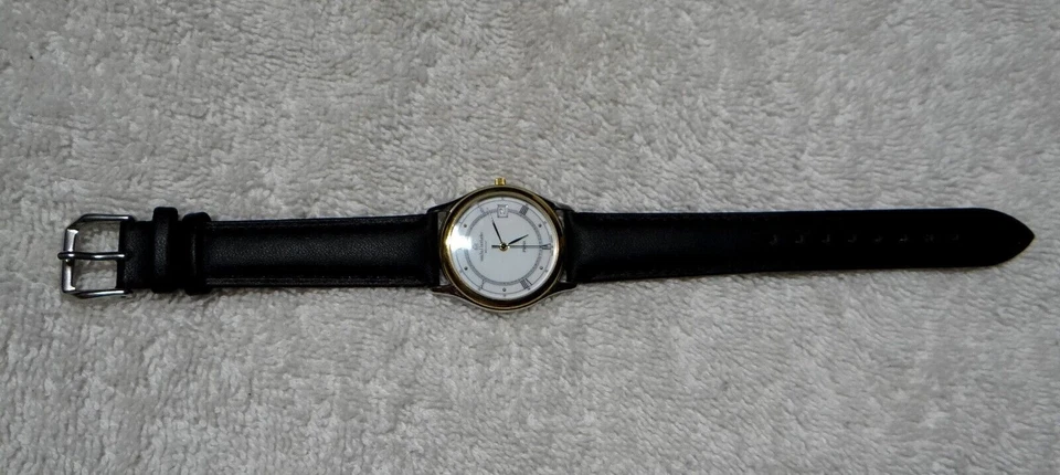 Wristwatch, Men's, Michel Herbelin, Stainless, Leather, Swiss 7 Jewel, France - Image 4 of 4