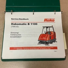 HAKOMATIC Powerboss B1100 SERVICE SHOP REPAIR MANUAL SWEEPER SCRUBBER GUIDE