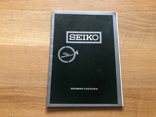 Vintage Catalogo Seiko - Integratore Collezione 81 - Orologi - Spagnolo |  eBay