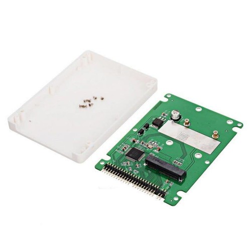 mSATA Mini SATA SSD to IDE 44Pin 2.5 inch Hard Disk Case Enclosure Box White ... - Photo 4/9