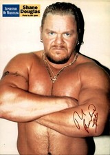 The Franchise Shane Douglas Signed ECW Magazine Page Photo #1 WCW