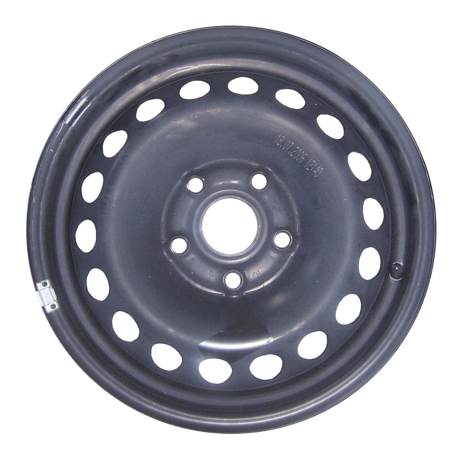 69893 Reconditioned OEM 15x6 Black Steel Wheel fits 2006-2014 Volkswagen Golf