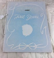 Vintage Baby's First Years Baby Record Book Unused "James" Seattle Softcover