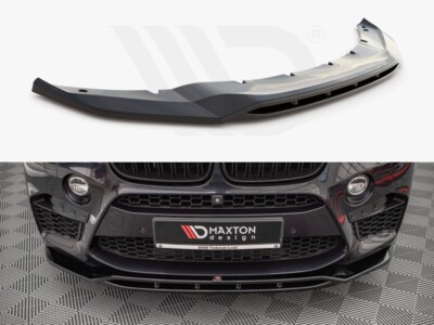 Front Diffuser Diffusor V2 Maxton Design Gloss Black for BMW X5M F15 / X6M F86