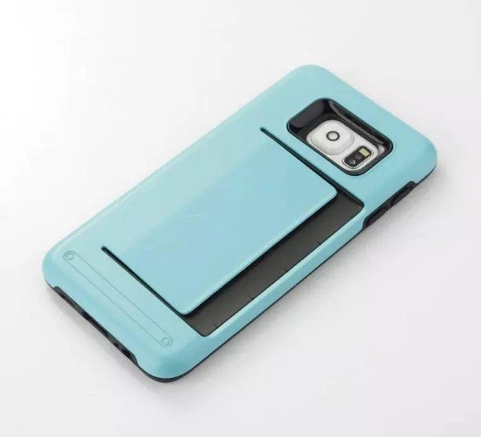 CLIP Case Samsung Galaxy S8 Plus Credit Card Wallet + Glass - Image 2 of 2