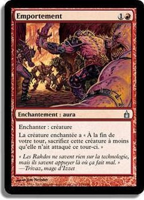 MTG Magic RAV FOIL - Instill Furor/Emportement, French/VF