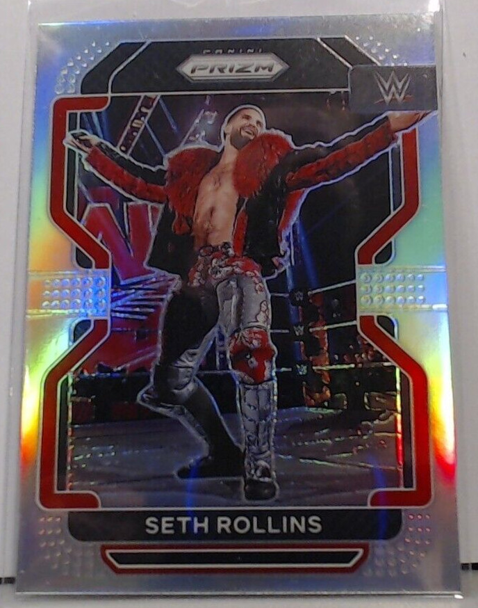 2022 PANINI PRIZM WWE RAW SETH ROLLINS SILVER REFRACTOR # 111 MSM