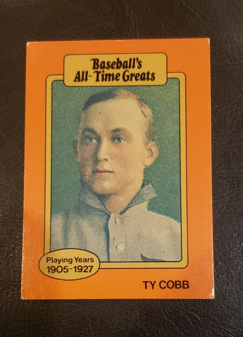 1987 Hygrade Orange Ty Cobb Baseball's AllTime Greats 19051927 eBay