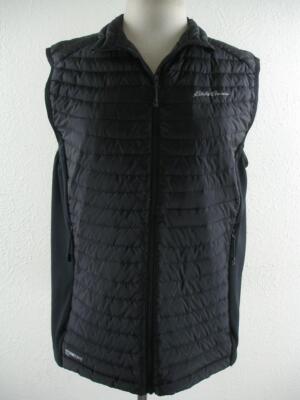 Eddie Bauer Stormdown 800 First Ascent Goose Down Puffer Vest Black Women's XL