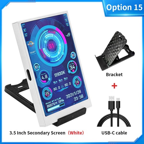 3.5/5'' IPS Type-C Secondary Screen Computer USB Display CPU GPU HDD Monitor Lot - Picture 39 of 39