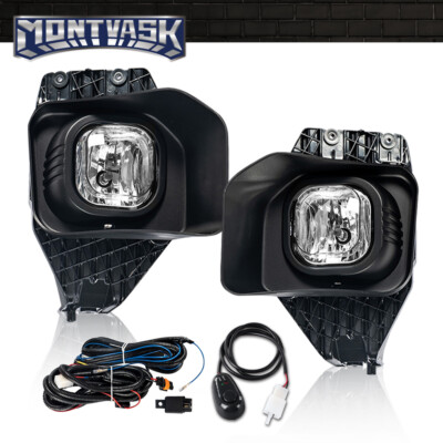 Fit For 11-16 Ford F250/F350/F450/F550 Super Duty Bumper Clear Fog Lights+Wiring