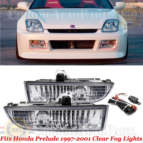 Front Bumper Fog Lights Lamp FOR HONDA PRELUDE 1997 1998 1999 2000 2001