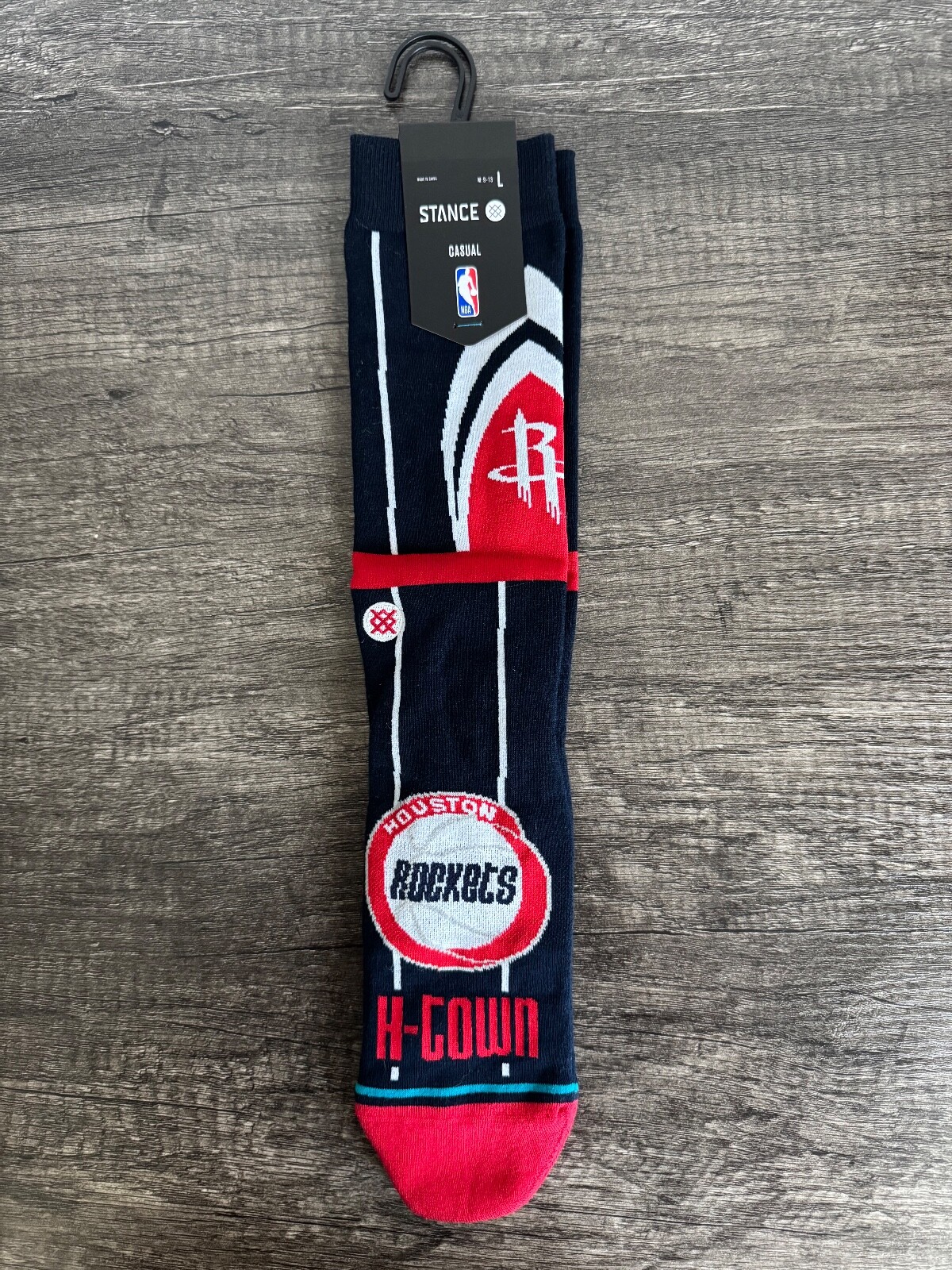 Stance x NBA Houston Rockets HOU CE Casual Socks Men's LARGE Size 9-13 (NWT)
