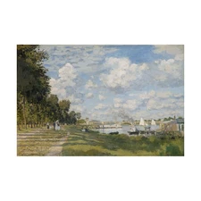 Claude Monet - The Port at Argenteuil (1872) Hand-painted Oil Painting Wall Art