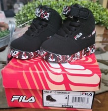 Fila Infant's Vulc 13 Marble Faux Leather Printed Mid-Top Sneakers Shoes