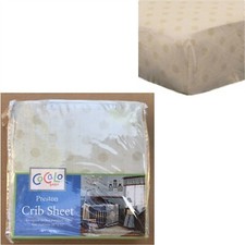 Cocalo PRESTON Crib Toddler Bed Fitted Sheet Soft Beige Ivory Neutral Polka Dots