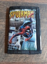 Vintage Spiderman Trifold Hook And Loop Wallet Marvel Comic