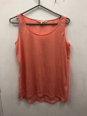 LADIES FOREVER PINK BUTIK VEST TOP BLOUSE SIZE M