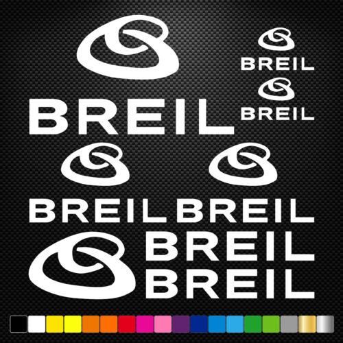 Convient à BREIL 13 Stickers Autocollants Adhésifs Moto Voiture Sponsor Marques - Foto 1 di 1
