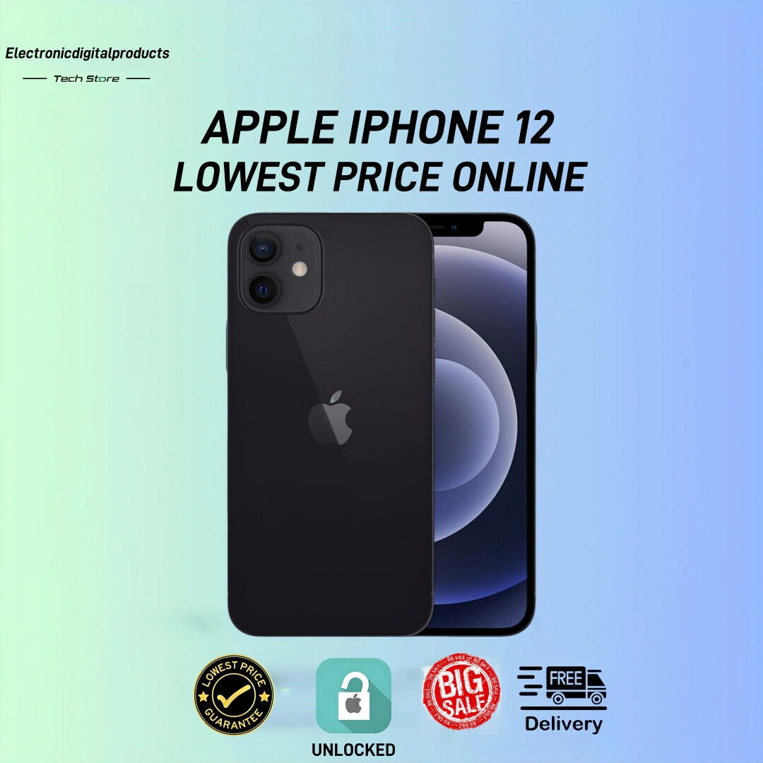 Apple iPhone 12-64GB-6.1'' HD Display Front 12MP Rear 12MP Apple iPhone 12-64GB-6.1'' HD Display Front 12MP Rear 12MP