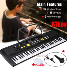 Kids 61 Key Music Electronic Keyboard Electric Digital Piano Organ Xmas Gift US