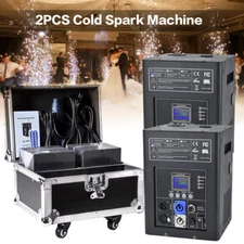 Cold Spark Machine Firework Machine DMX DJ Stage Effect 2PCS with Flight Case