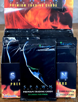 1997 INKWORKS SPAWN Hit Movie   PACK 8 Cards IMPORT NEW LINE CINEMA SEALED OVP!