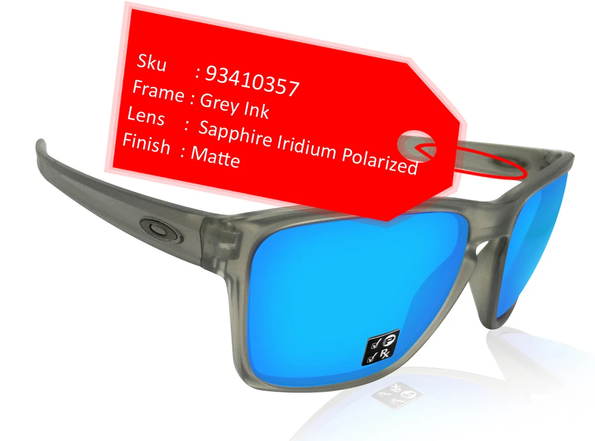 Oakley Sliver XL Grey Ink frame Sapphire Iridium Polarized lens OO9341 0357 NIB