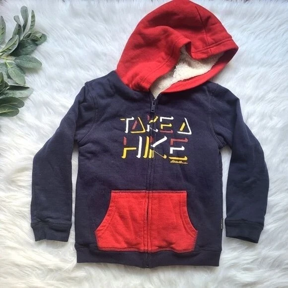 EDDIE BAUER Take a Hike Camp Sherpa Lined Hoodie XS 5 6