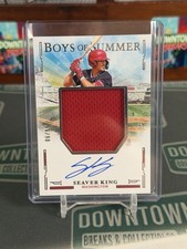 Seaver King 2025 Boys Of Summer Patch Auto /99 Washington Nationals