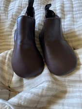 Old Navy Brown Faux Leather Booties 6-12 Mos