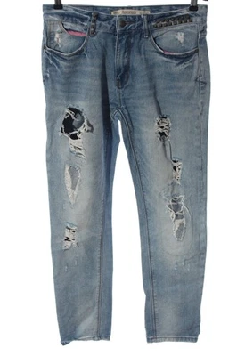 ZARA TRAFALUC Jeans boyfriend Dames Jeans T EU 34 bleu style décontracté - Photo 1/4