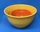 2 Vintage BAUER RING WARE NESTING MIXING BOWLS - Yellow & Orange