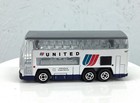 UNITED AIRLINES DIECAST DOUBLE DECKER AIRPORT SHUTTLE BUS 1:64 SCALE   6B9