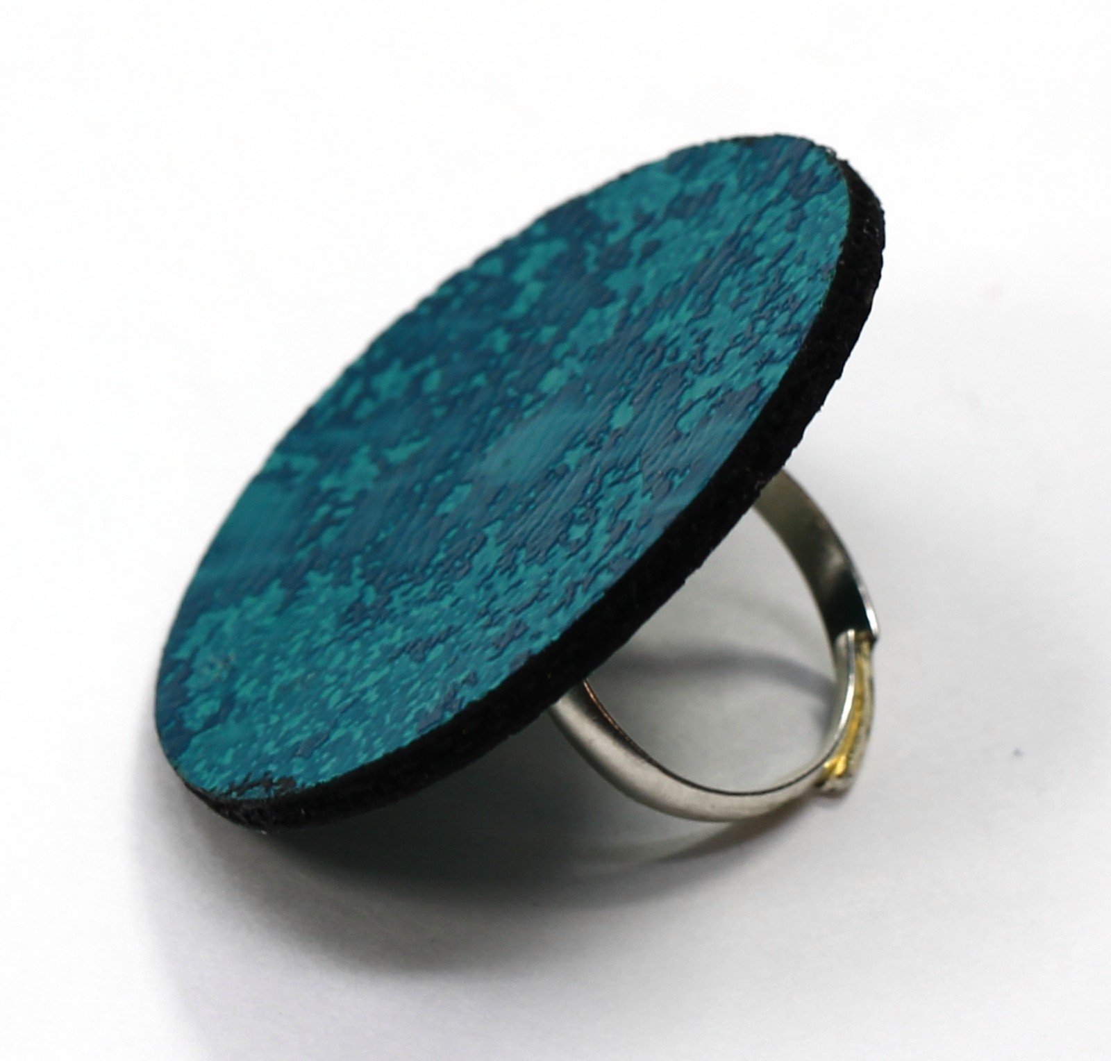 50 Adjustable Statement Rings Pleather Mixed Colo… - image 7