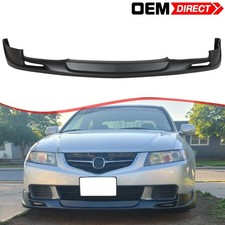 Fits 04-05 Acura Tsx Mugen Style Unpainted Black Pu Front Bumper Lip Spoiler Fits 04-05 Acura Tsx Mugen Style Unpainted Black Pu Front Bumper Lip Spoiler