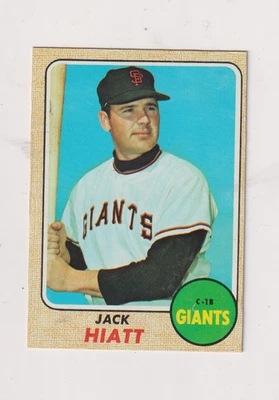 1968 Topps # 419 Jack Hiatt EX ! Free Ship ! - Image 1 of 2