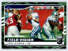 2021 Donruss Elite #FV8 Troy Aikman Field Vision Green