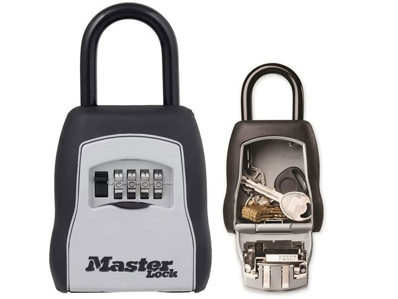 Master Lock 5400E Portable Shackled Combination Key Lock Box (Up