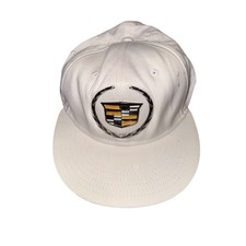 Cadillac GM Logo Baseball Cap Hat White Adj E...