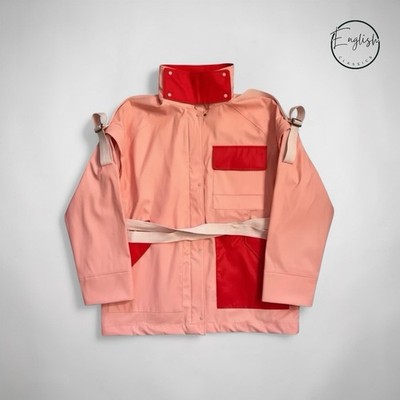 Barbour x Roksanda Zora Showerproof Jacket Damen UK 14 Peach