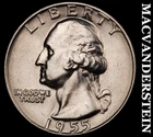 1955-D Silver Washington Quarter - Choice Gem Brilliant Unc  Lustrous  #i5243