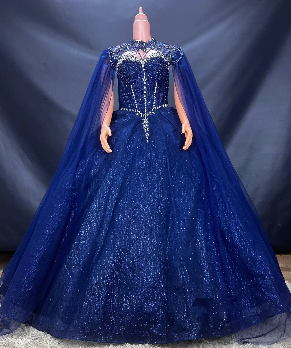 Beading Organza Blue Wedding Dresses for sale