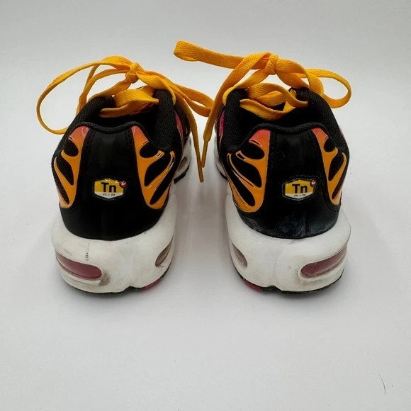 Nike Air Max Plus TN Negro Rosa Naranja Amarillo Zapatos para Correr Juveniles Talla 4Y Foto 3 de 4