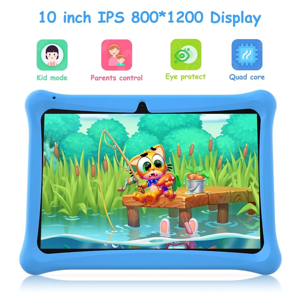 2025 Kids Tablet 10'', Android, 2GB+32GB Storage, Bundle, WIFI, Free Case NEW - Image 4 of 4