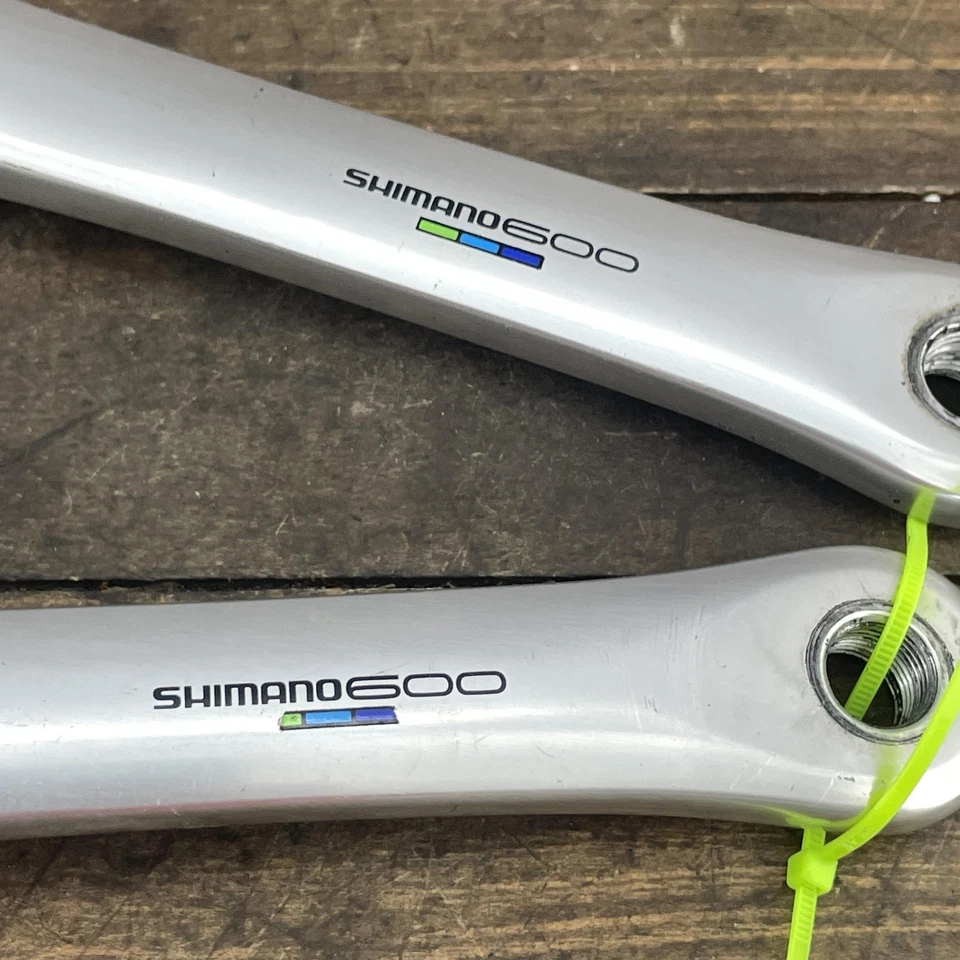 Vintage Shimano 600 FC-6400 Crank Arms 170mm 130 BCD Square Taper Japan 5 Bolt - Image 3 of 4