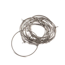 50Pcs Surgical Stainless Steel Hypoallergenic round Hoop Earring Findings for DI