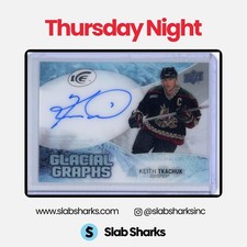2023 UPPER DECK ICE #GG-KT KEITH TKACHUK GLACIAL GRAPHS AUTO