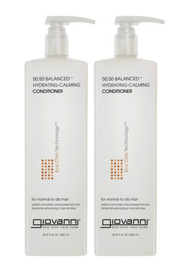 2x Giovanni ~ 50:50 Balanced Hydrating-Calming  Conditioner 33.8 fl oz 2 pack