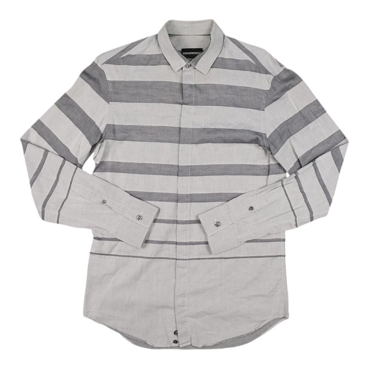 slim fit dress slacks Emporio Armani Essentials Slim Fit L/S Shirt: BROWN – HEMINGCO main image 1
